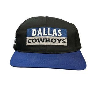 Vintage Annco Dallas Cowboys NFL Snapback Hat Black Unisex Adult